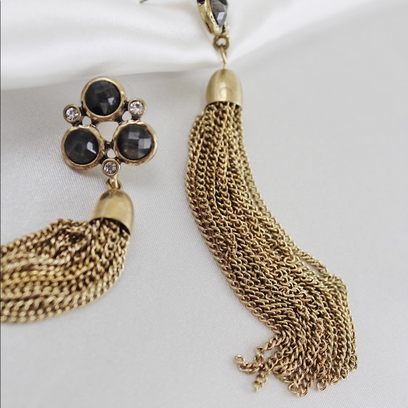 SALE 👀 Bronze Chain Statement Earrings - Picture 5 of 6